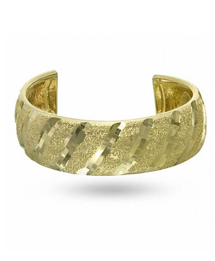 5mm Diamond-Cut Midi/Toe Ring in 10K Gold Tube